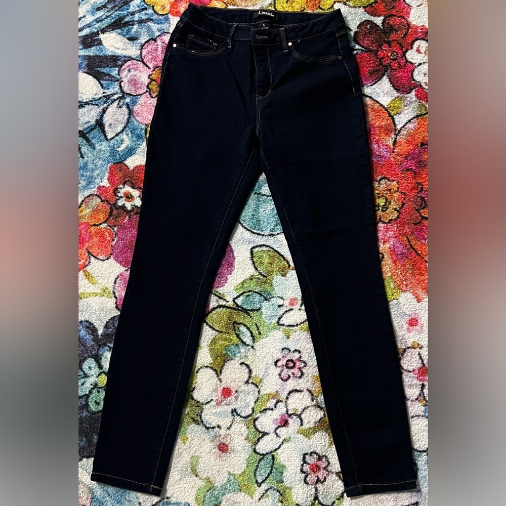 D JEANS Dark Wash Skinny Fit Blue Jeans Size 6